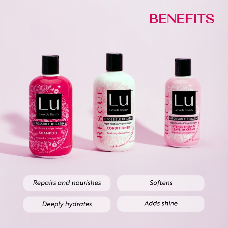Repair & Restore Hair Care Set - Shampoo, Conditioner & Leave-In Cream
