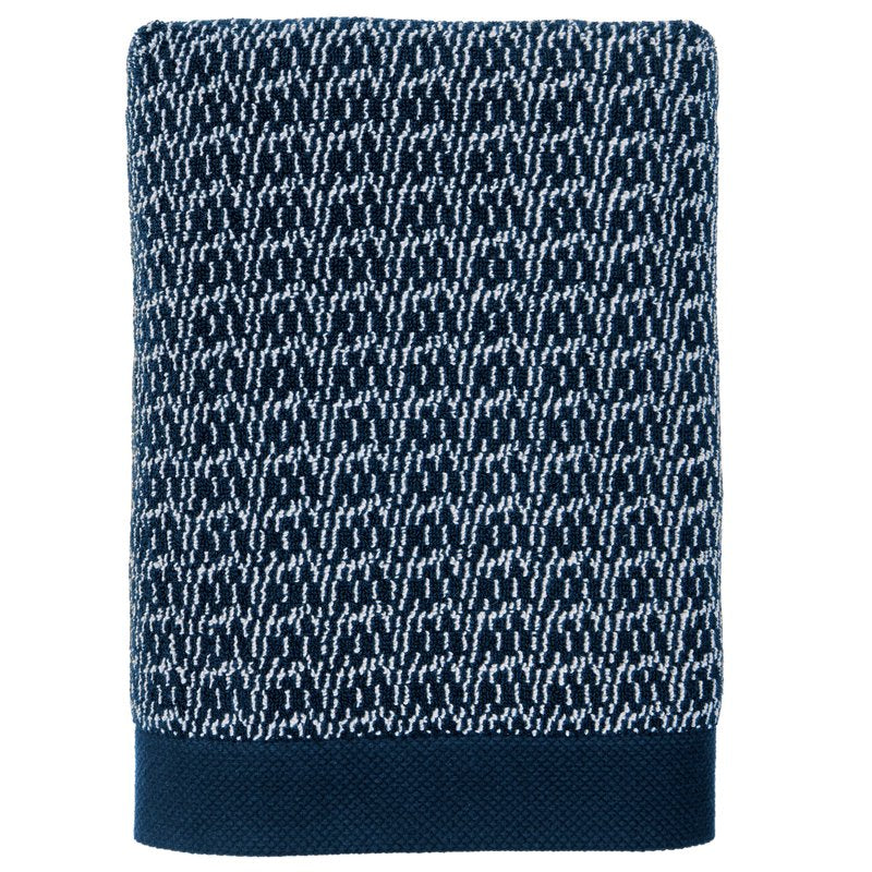 Better Homes & Gardens 6-Piece Cotton Melange Bath Towel Set - Blue Admiral - Includes 2 Bath Towels, 2 Hand Towels, 2 Washcloths