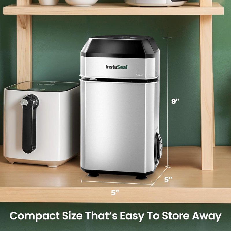 InstaSeal Vacuum Sealer Machine - Upright Food Sealer with 50 Bags