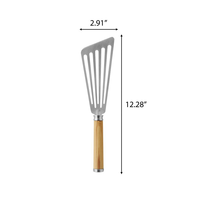 Stainless Steel All-Purpose Turner Spatula - Olivewood Handle
