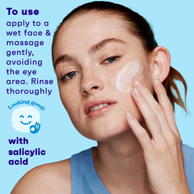 Salicylic Acid Exfoliating Facial Scrub for Acne-Prone Skin, 5 oz