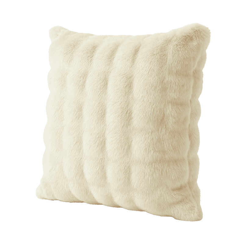 Better Homes & Gardens Bubble Fur Throw Pillow 22x22 in Papyrus Beige - Decorative Cushion