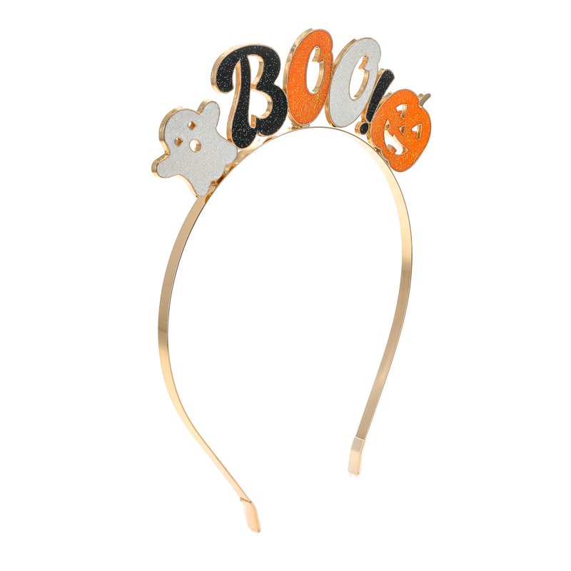 Halloween Women's Boo Shimmering Headband - Spooky Season Costume Accessory