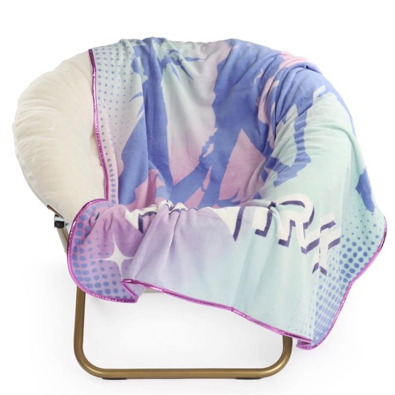Kids K-pop Blanket - Demon Hunters Rise As One Fleece Throw with Metallic Binding