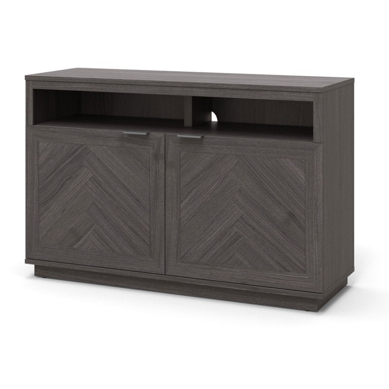 Herringbone TV Stand for TVs up to 55" - Gray