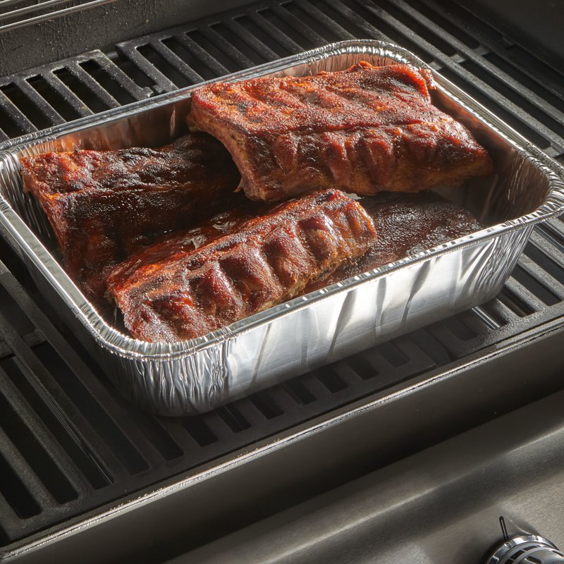 Heavy Duty Extra Deep Disposable Utility Pans - 3 Pack, 13.25 x 9.63 x 3.5 in.