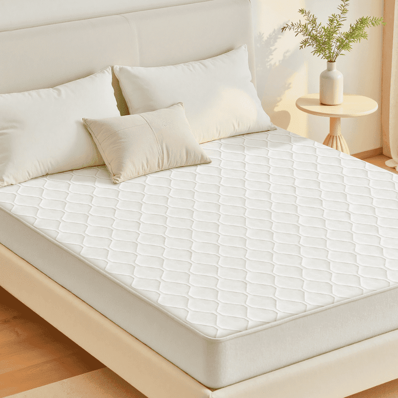 King Heated Mattress Pad with 12 Heat Settings - White, Machine Washable, Over-Heat Protection