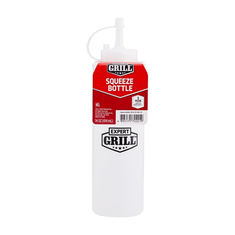 14-Ounce Plastic Oil and Vinegar Dispensing Squeeze Bottle - 6 Pack