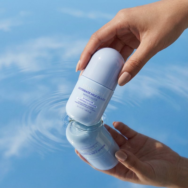 Hydrate Milk Glaze Moisturizer with Squalane, Peptides & Ceramides, 1.69 fl oz