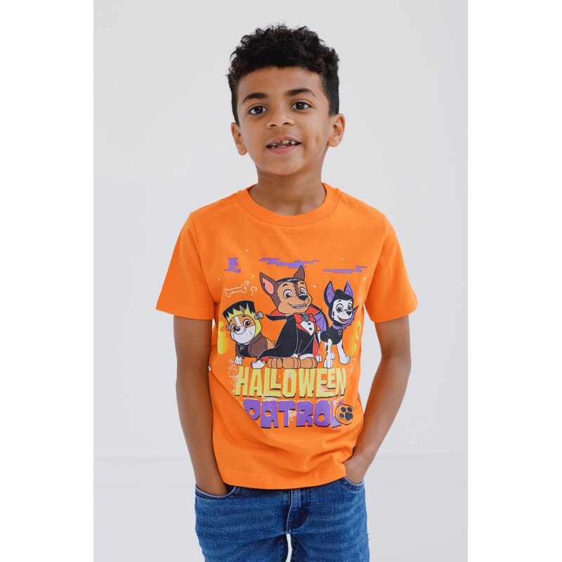 Toddler Halloween Paw Patrol T-Shirt with Chase, Marshall & Rubble - 3T Variation