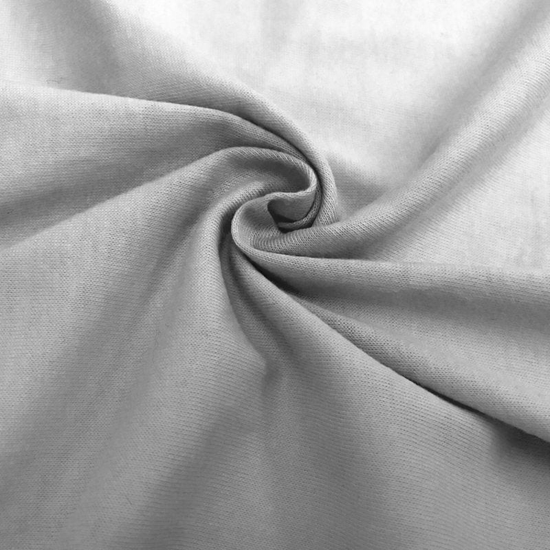 Cotton Fitted Crib Sheet 52x28 inches - Hypoallergenic & Breathable Gray