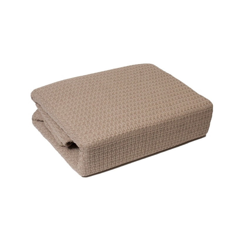 Cotton Blanket Full/Queen - Marquis Waffle Weave - Blue - Lintex Linens
