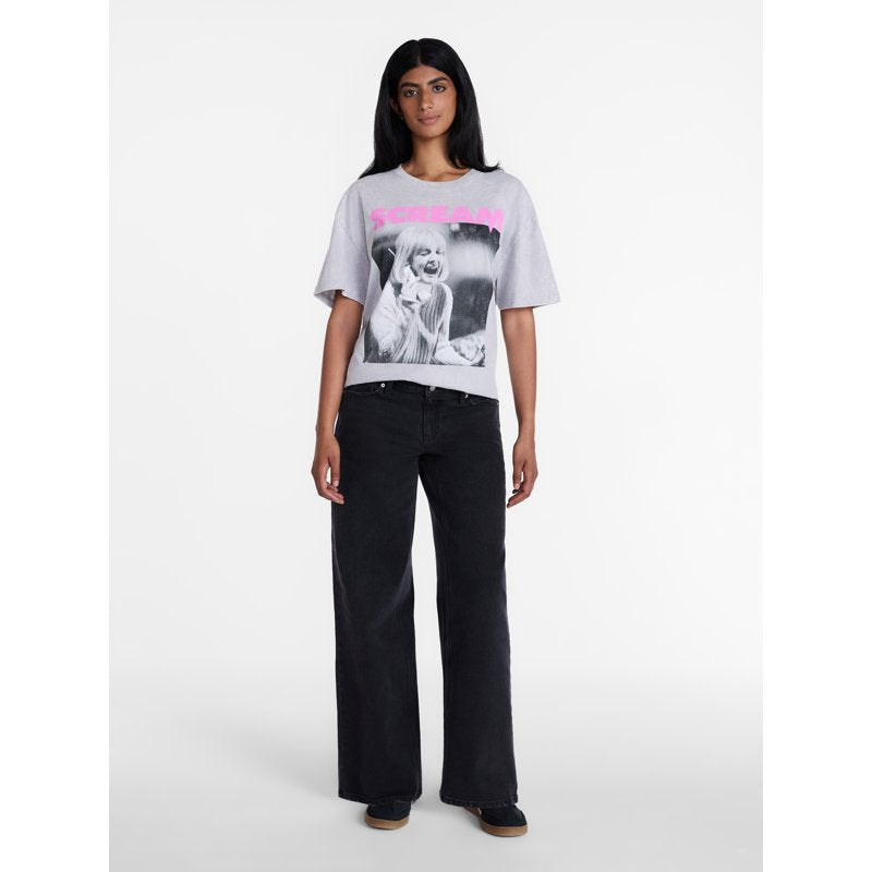 Grey Women’s Scream Halloween Graphic Tee - XS Short Sleeve Cotton