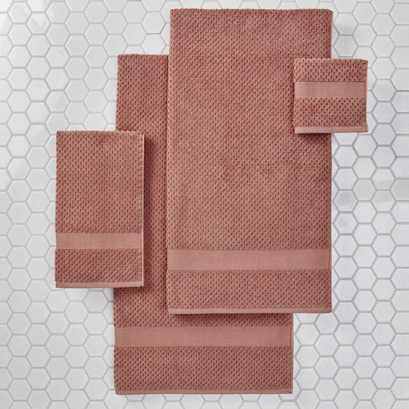 Better Homes & Gardens Soft Popcorn Textured Hand Towel - Old Rose