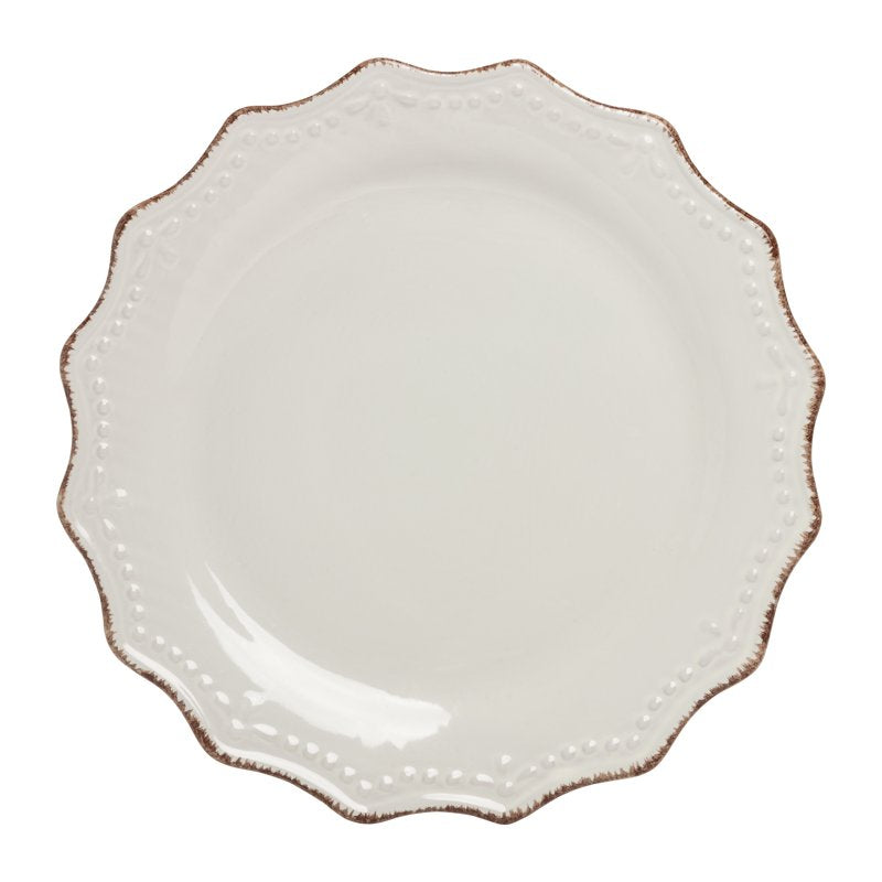 Stoneware Dinnerware Set - 24 Piece, Off-White