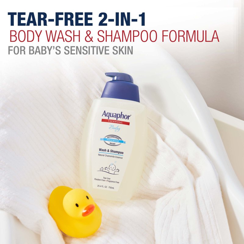 Baby Wash & Shampoo - Fragrance Free, Tear Free, 2 in 1 Formula