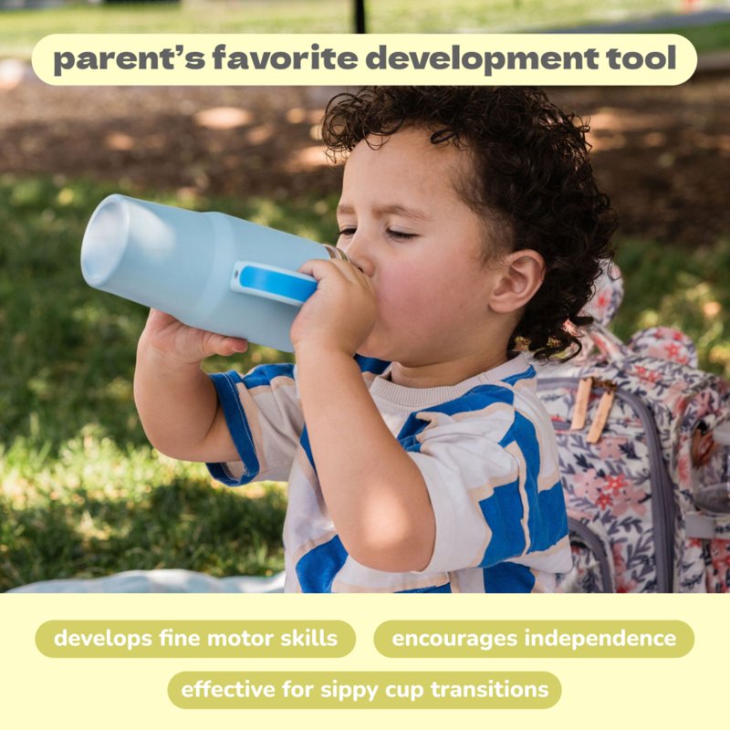 My First Travel Tumbler for Kids 3+ - Insulated 12oz - Yellow