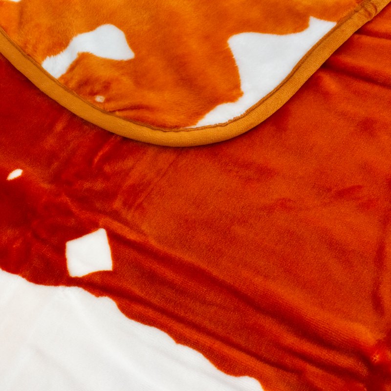 College Covers Texas Longhorns Raschel Throw Blanket - Twin Bedspread, 84x54 Inches - Sports Fan Gift