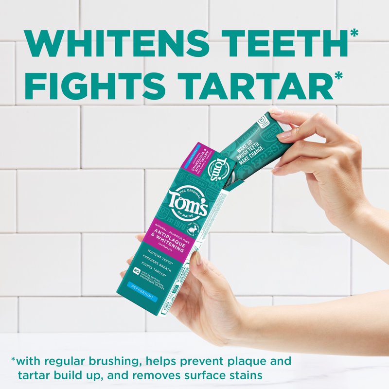 Fluoride Free Antiplaque Whitening Toothpaste - Peppermint