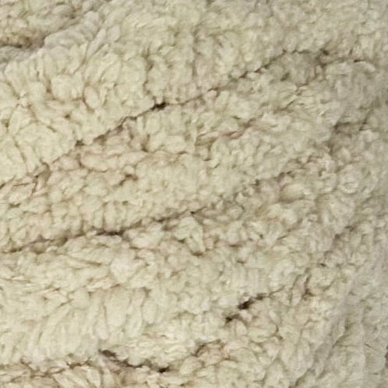 Chunky Chenille Yarn 31.7 Yards - Stone - Super Bulky Polyester for Knitting & Crocheting