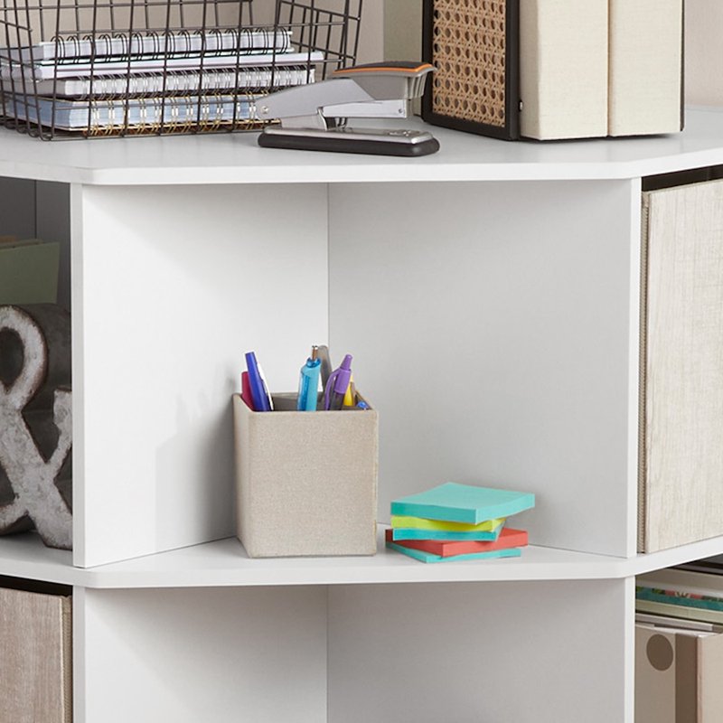 Corner Cube Storage Organizer Bookcase - 9 Shelves