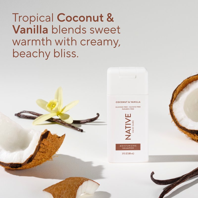 Moisturizing Shampoo - Coconut and Vanilla Sulfate-Free Formula