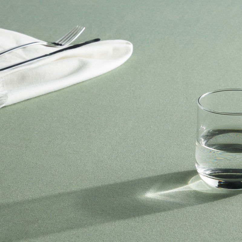 Fabric Tablecloth - Green, 60" x 84", 4 Pack