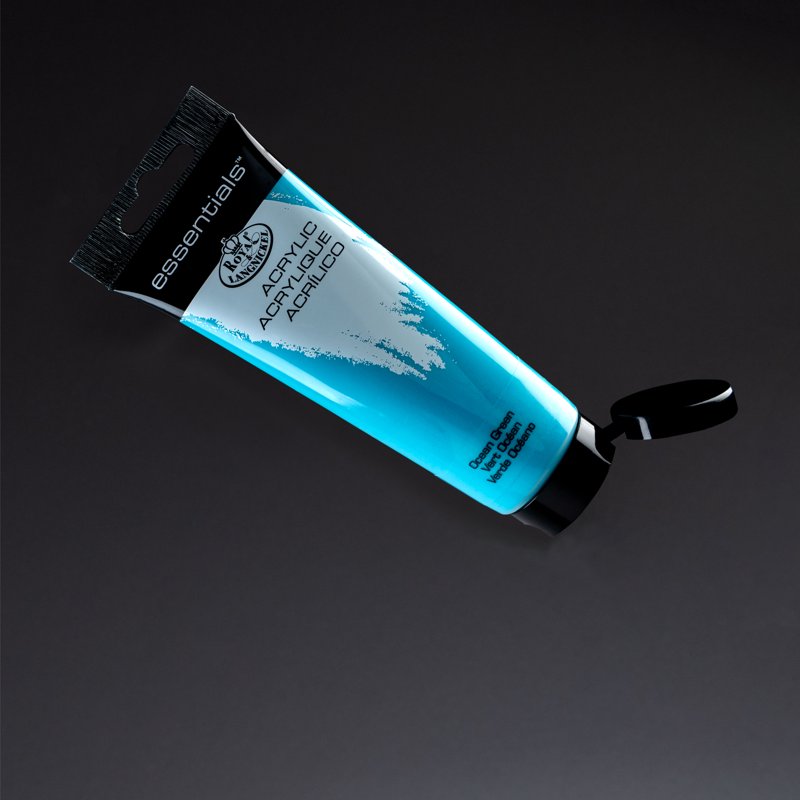 Acrylic Artist Paint 120ml Ocean Green - Bright, Highly Pigmented, Versatile for Canvas & Crafts
