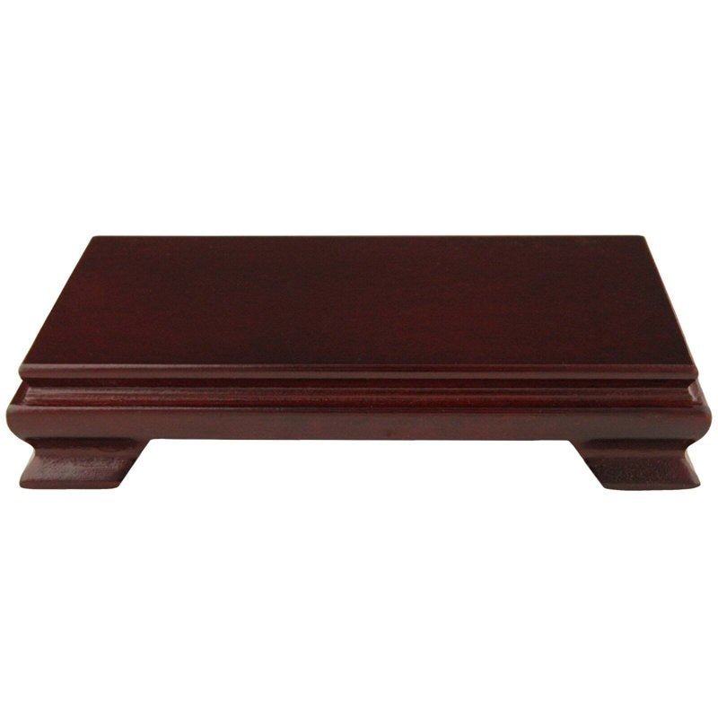 Rosewood Rectangular Decorative Stand - 9"W x 7"D