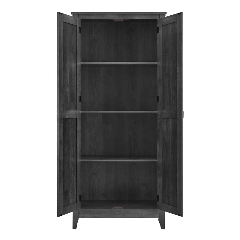 Farmington Rustic Gray Storage Cabinet 31.5" Wide with Adjustable Shelves