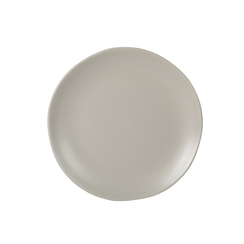 Matte Grey Stoneware Dinnerware Set - 12-Piece