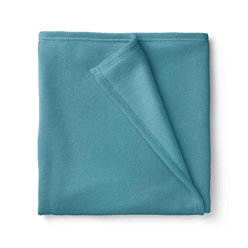 Turquoise Fleece Fabric - 1.5 Yards, 58 Inches, Anti-Pill Plush Material, Precut - Single