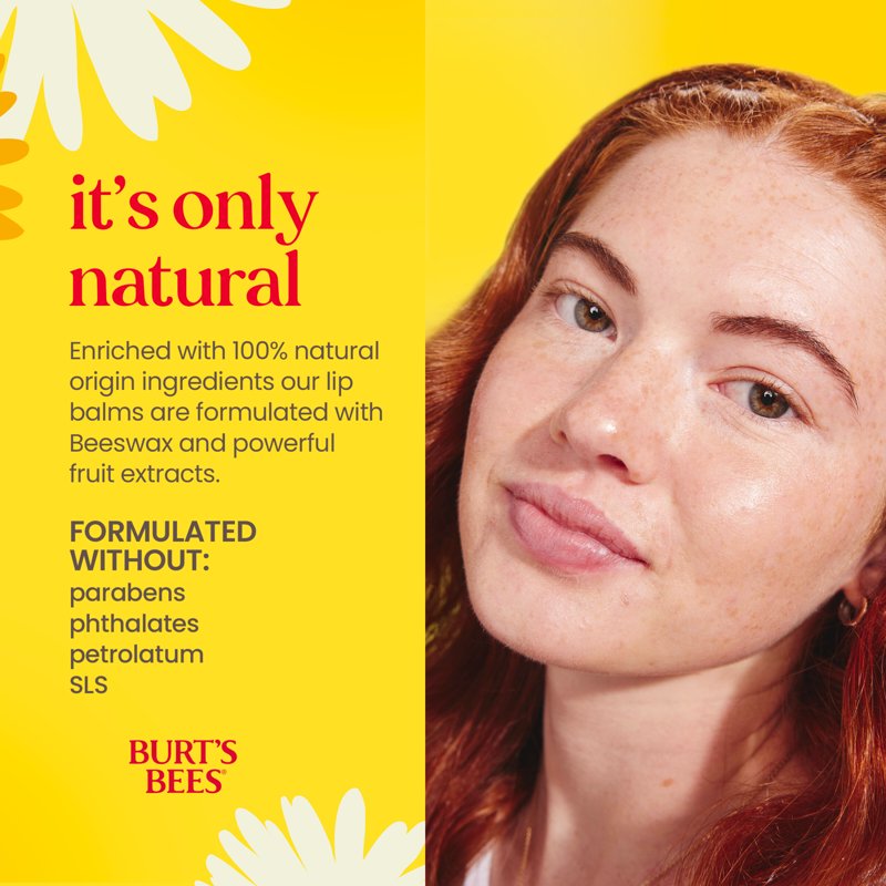 Mango Flavored Natural Lip Balm - Hydrating Beeswax Moisturizer