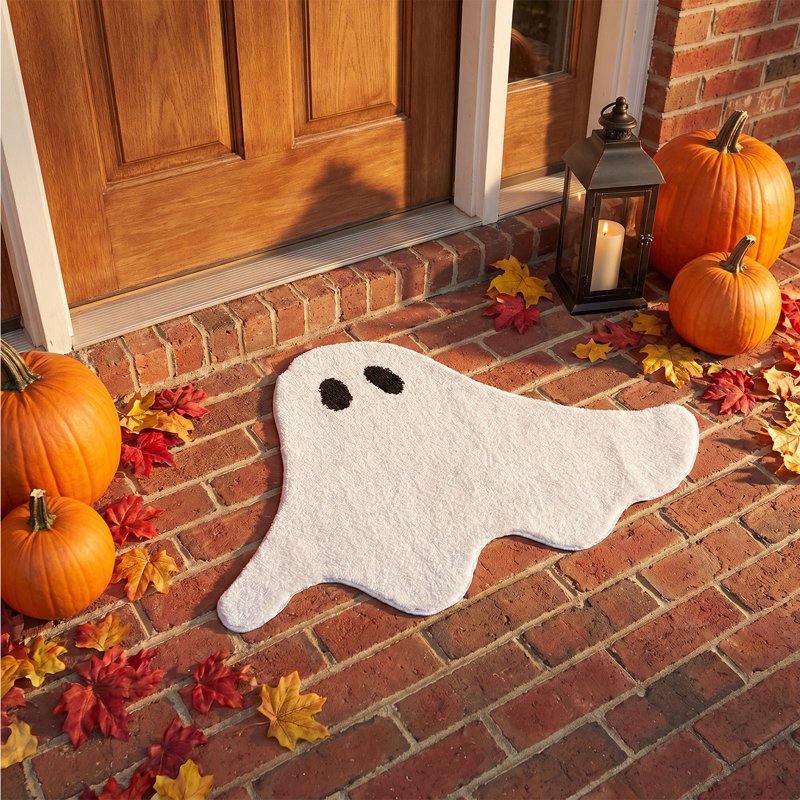Halloween Ghost Door Mat - Indoor Welcome Rug 15.75x19.69in - Ghost Home Decor - Variation of 55_Ghost Home Decor Mat BC