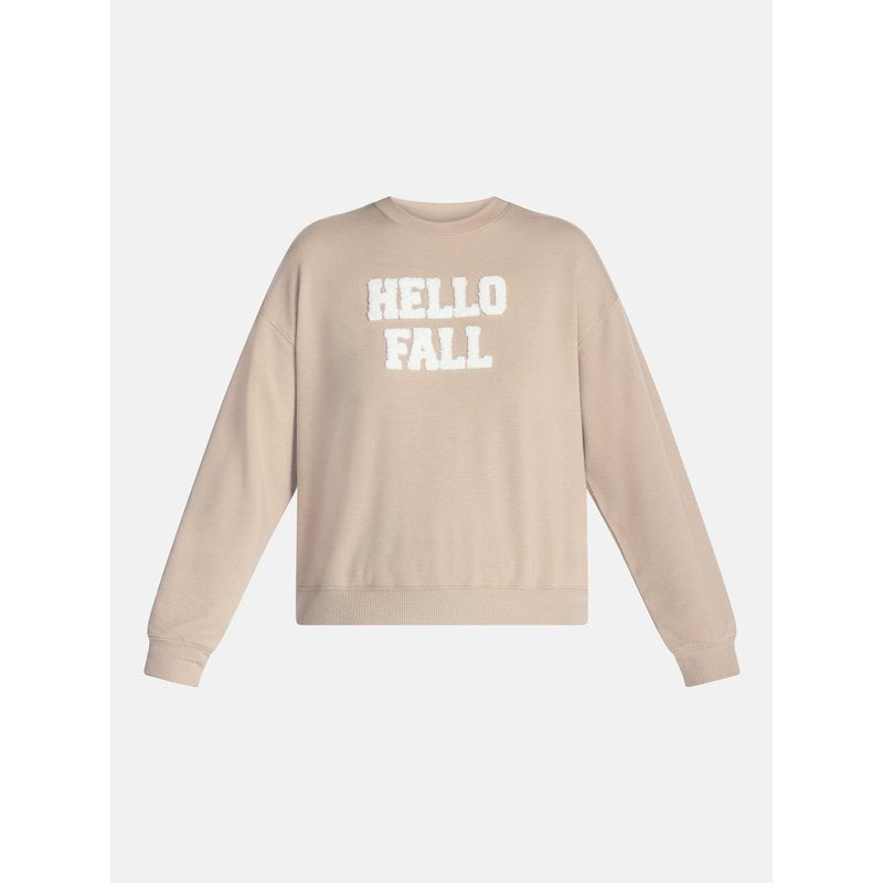 Terrace Beige Women's Halloween Fall French Terry Lounge Sleep Top XS-3X