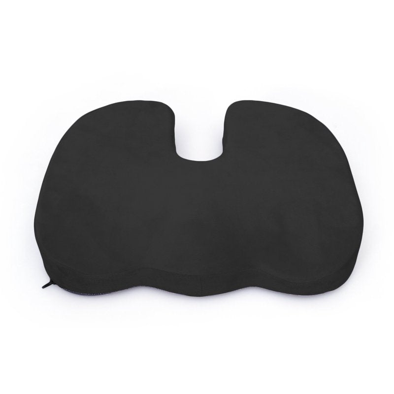 Coccyx Orthopedic Memory Foam Seat Cushion - Tailbone Support - Black