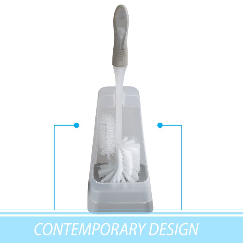 Bath Bliss Square Toilet Bowl Brush and Stand - Variation 1