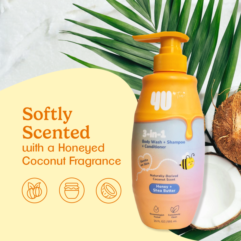 Kids 3-in-1 Body Wash Shampoo & Conditioner with Honey & Shea Butter - 20 fl oz