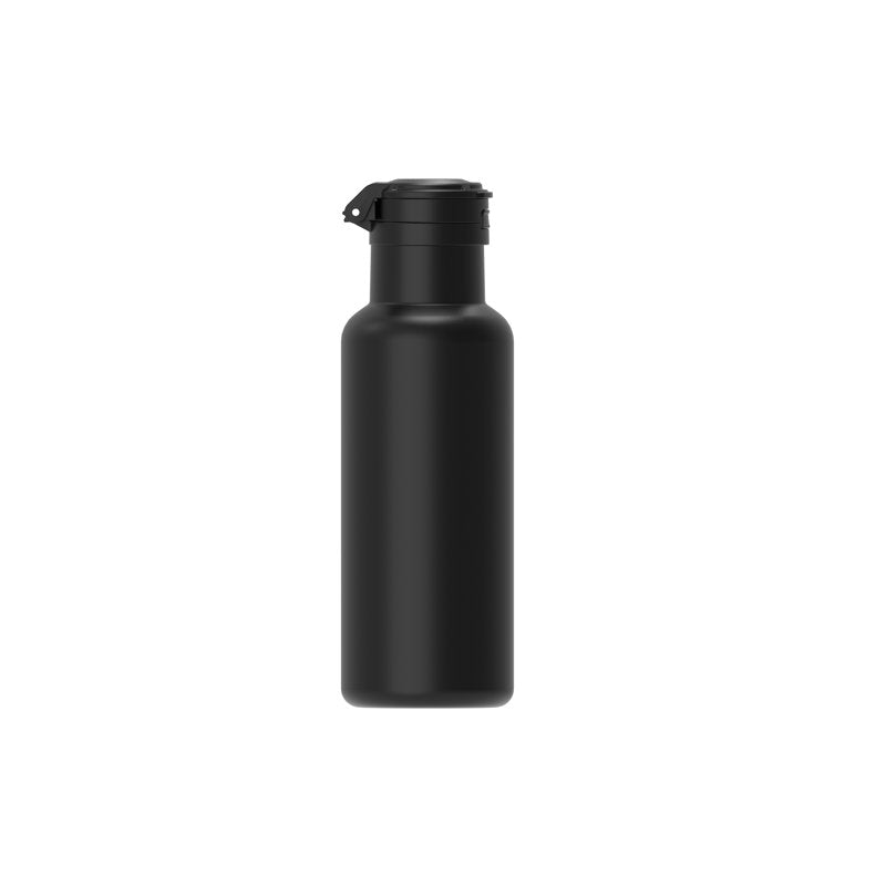 14oz Black Stainless Steel Water Bottle with Auto Chug Lid