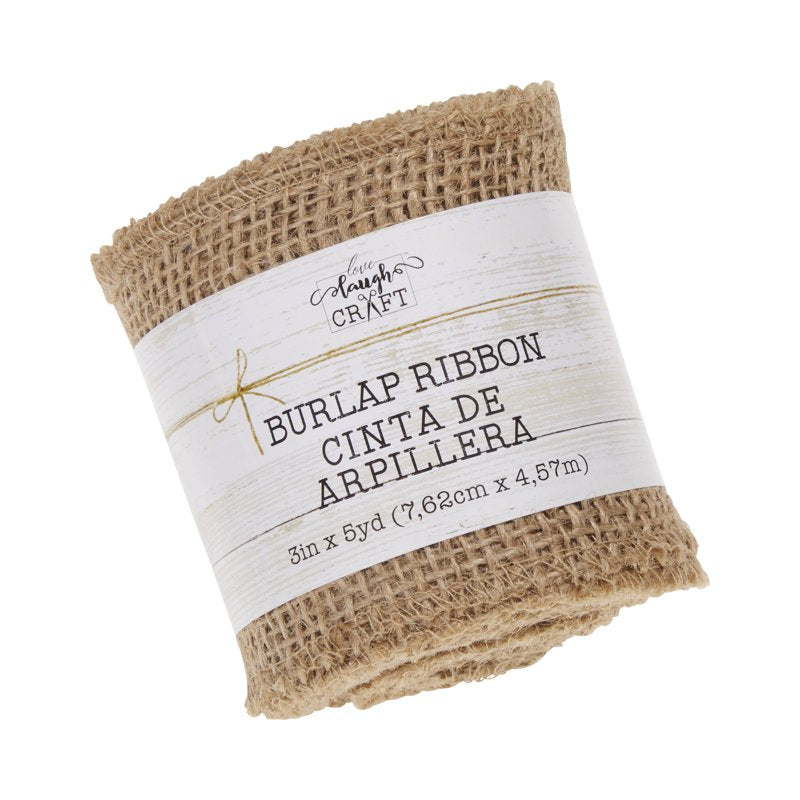 3 Inch x 5 Yards Burlap Roll - Natural Jute Fabric for Crafts & Decor - Variation of THIS listing