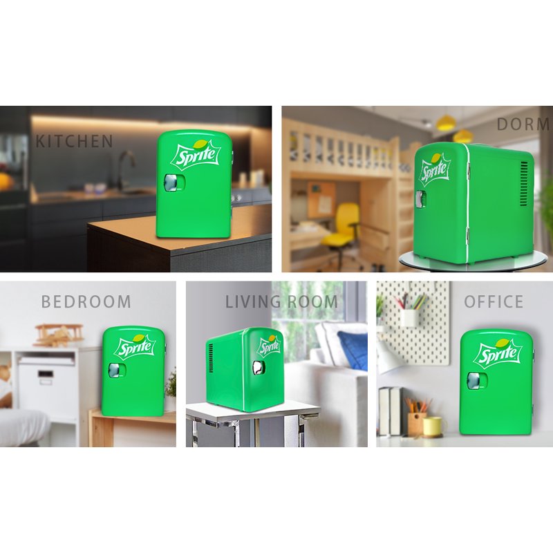 Coca-Cola Sprite Mini Fridge 4L Cooler/Warmer - Green