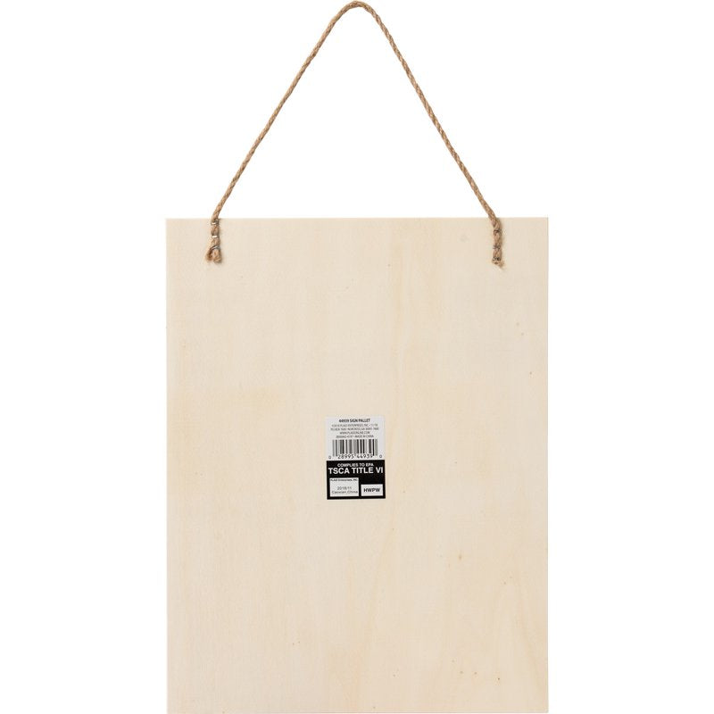 Unpainted Wood Sign Plaque - Rectangle Pallet Surface for Crafts, 10.25" x 13.37"
