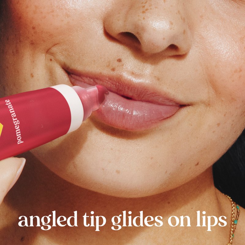 24-Hour Hydrating Pomegranate Lip Balm - 100% Natural Moisturizing Formula