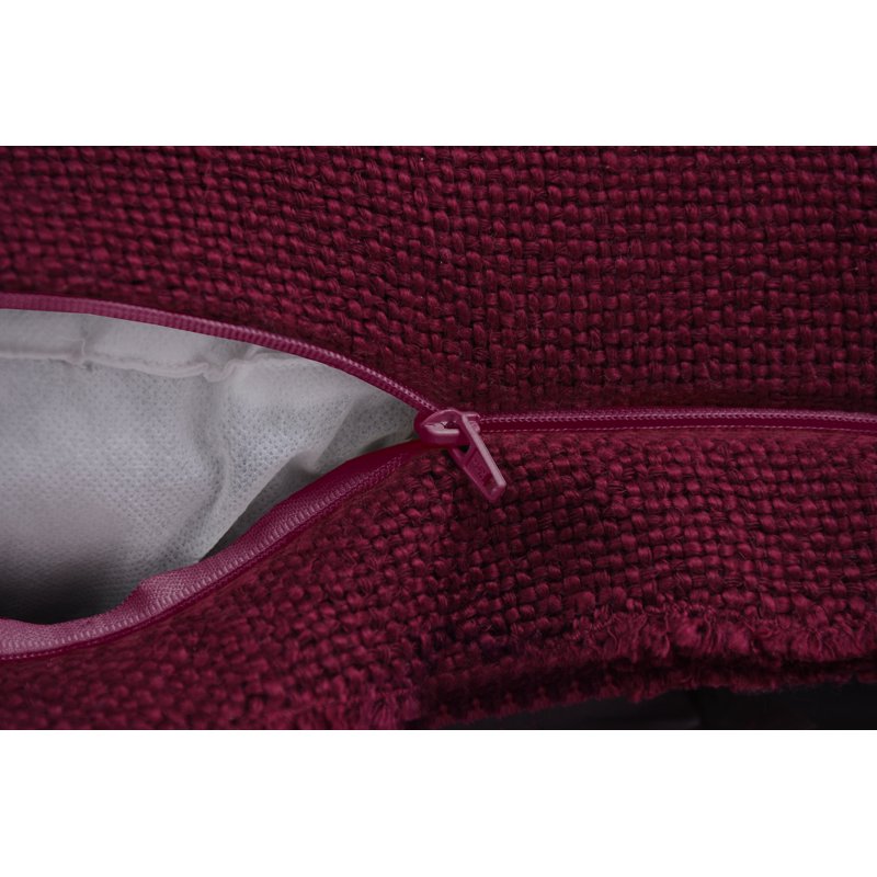 Merlot Decorative Throw Pillow - 20x20 Inch Reversible Polyester Cushion with Flange Edge