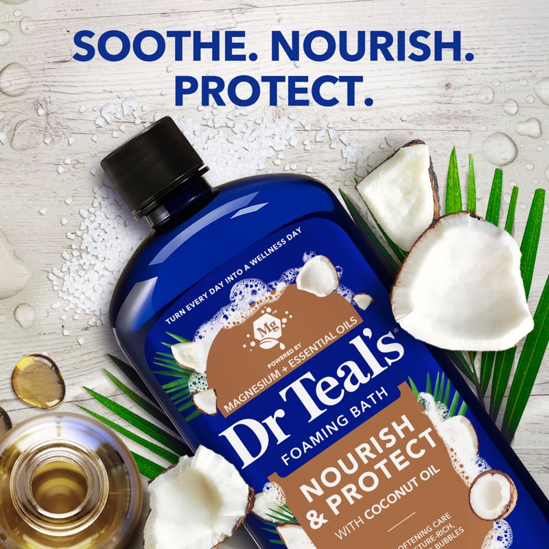 Nourish & Protect Foaming Bubble Bath with Epsom Salt & Coconut Oil - 34 fl oz