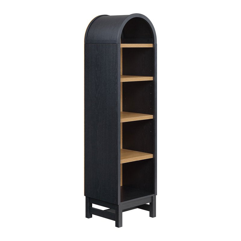 Juliet Narrow Arch Bookcase with Adjustable Shelves - Multiple Finishes