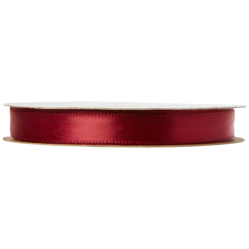 Red Wine Satin Ribbon 3/8 Inch 18 Feet - 3 Pack Offray Decorative Trim