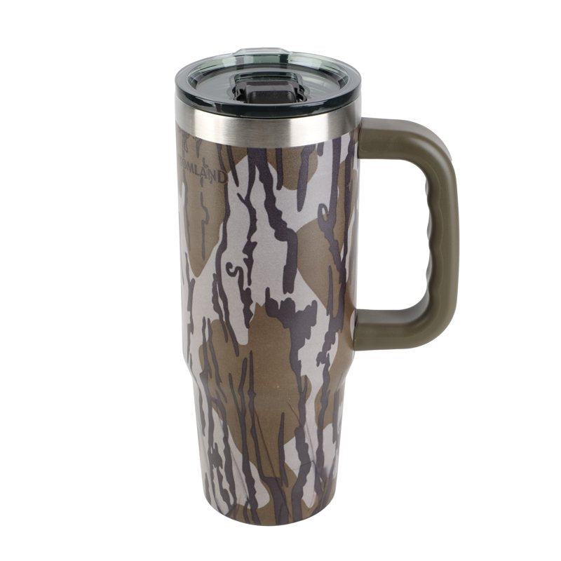 30oz Insulated Travel Tumbler with Handle - Bottomland Camo