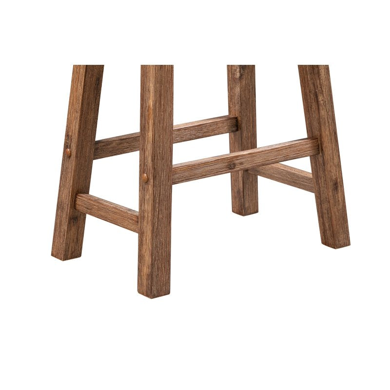 Sonoma Saddle Counter Stool - Barnwood Wire-Brush Finish