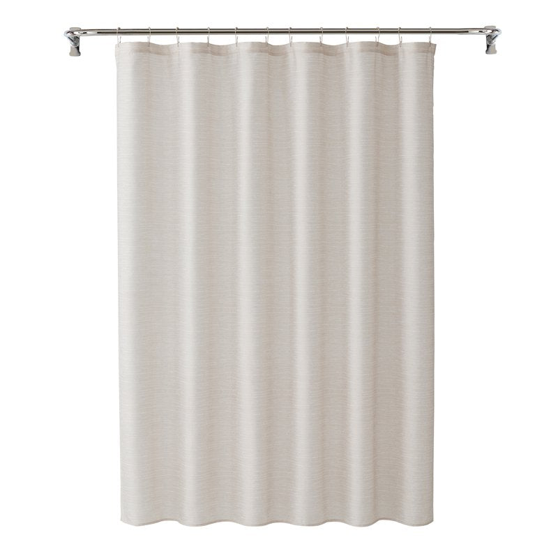 Mainstays Tan Texture Polyester Fabric Shower Curtain - 72 x 72 Inches - Curtain